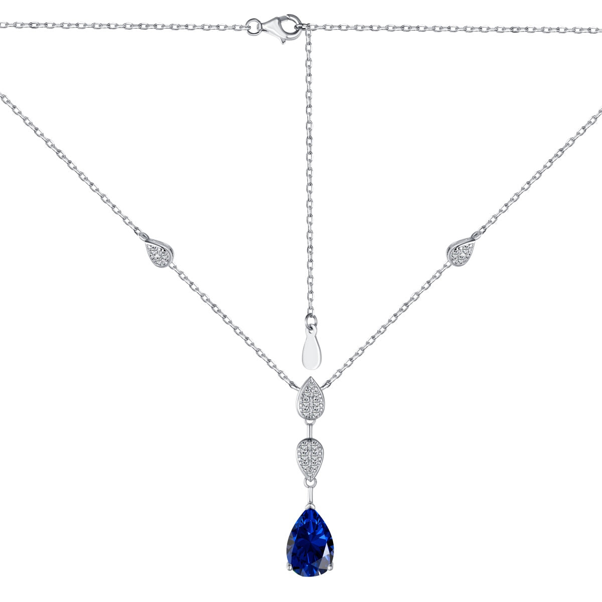 [Solara Jewelry]Dazzling Pear Cut Necklace