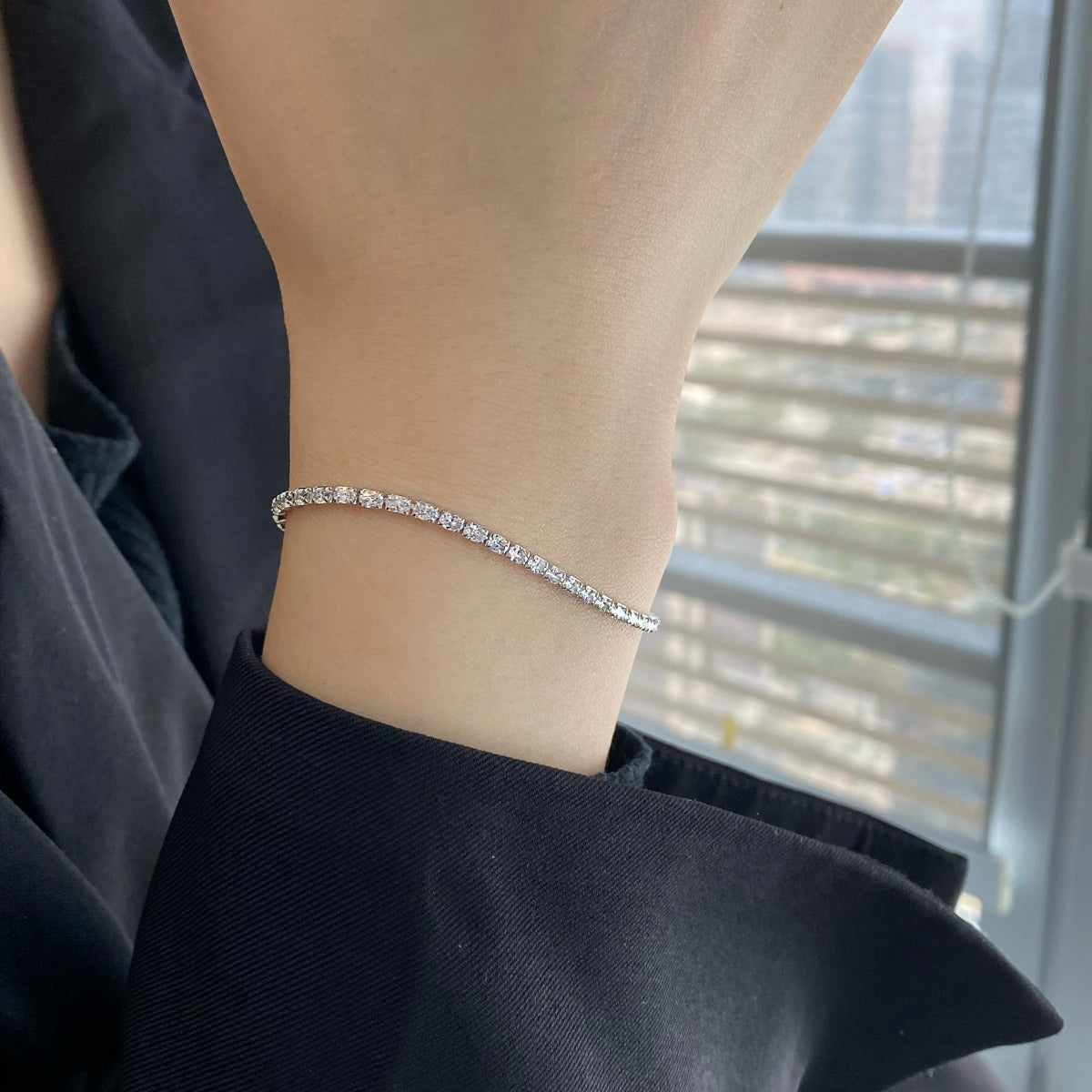 [Solara Jewelry]Elegant Emerald Cut Daily Bracelet