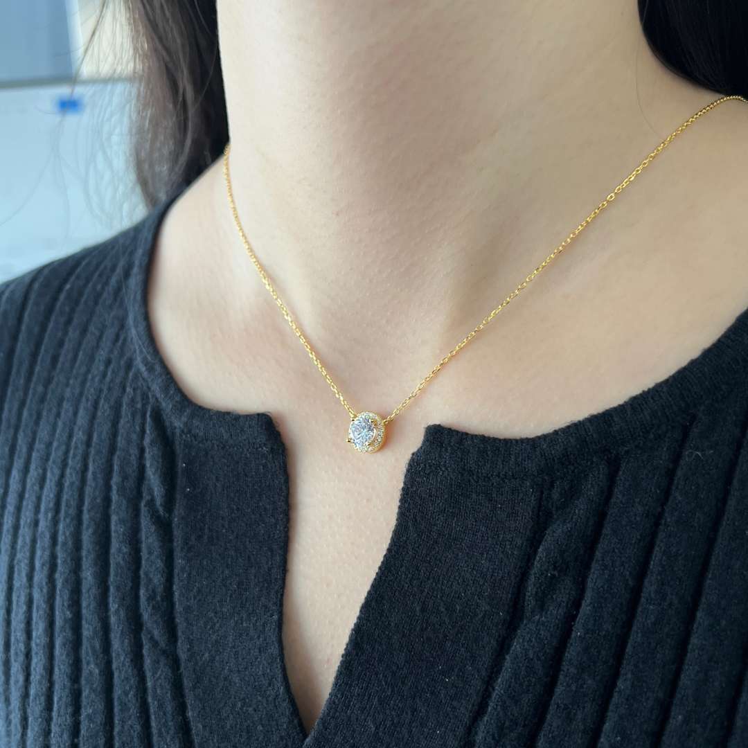 [Solara Jewelry]Luxurious Round Cut Necklace