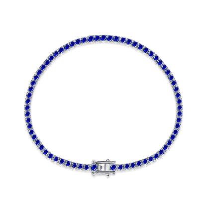 [Solara Jewelry]Dazzling Colorful Round Cut Daily Bracelet