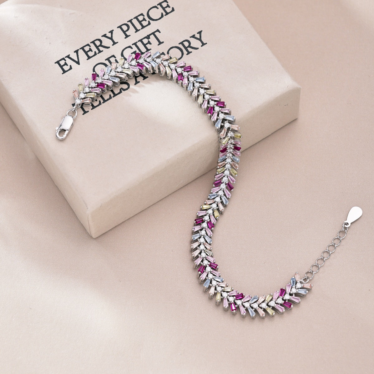 [Solara Jewelry]Dainty Radiant Emerald Cut Daily Bracelet