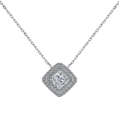 [Solara Jewelry]Sparkling Asscher Cut Necklace