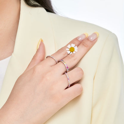[Solara Jewelry]Elegant Vivid Round Cut Daily Ring