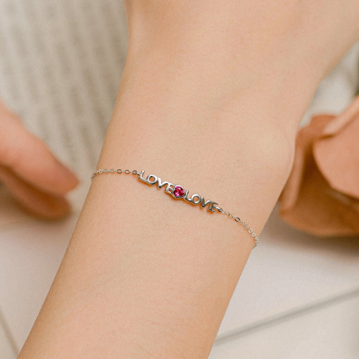[Solara Jewelry]Romantic Heart Shape Lover Bracelet