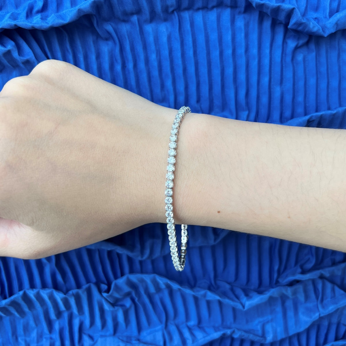 [Solara Jewelry]Sparkling Round Cut Daily Bracelet
