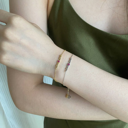 [Solara Jewelry]Romantic Heart Shape Lover Bracelet