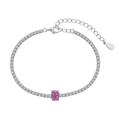 [Solara Jewelry]0.75 Carat Exquisite Oval Cut Daily Bracelet