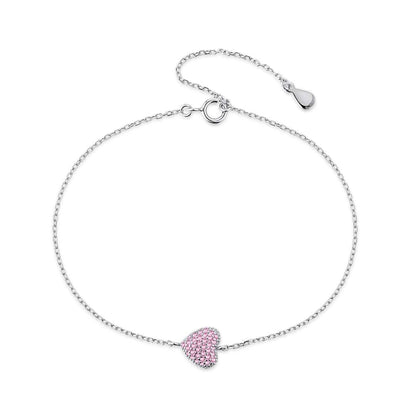 [Solara Jewelry]Heart-Shaped Gentle and Versatile Bracelet
