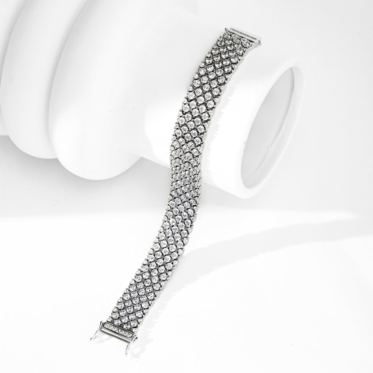 [Solara Jewelry]Ornate Elegant Round Cut Party Bracelet