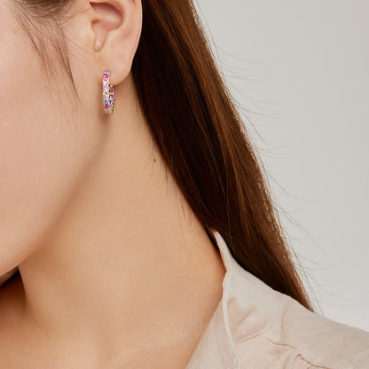 [Solara Jewelry]Unique Round Cut Daily Earrings