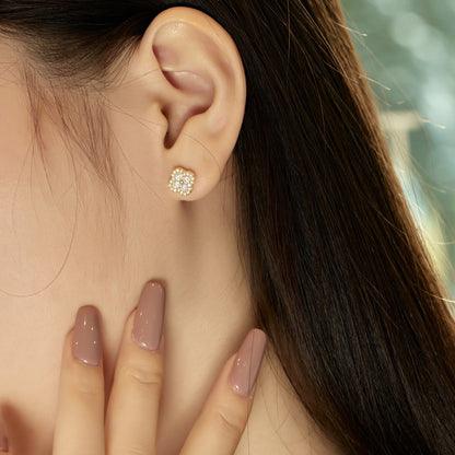 [Solara Jewelry]Four-Leaf Clover Flower Shaped Earrings