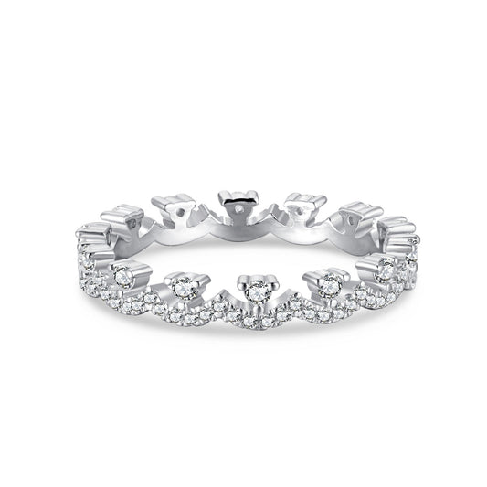 [Solara Jewelry]Elegant Resplendent Round Shape Party Ring