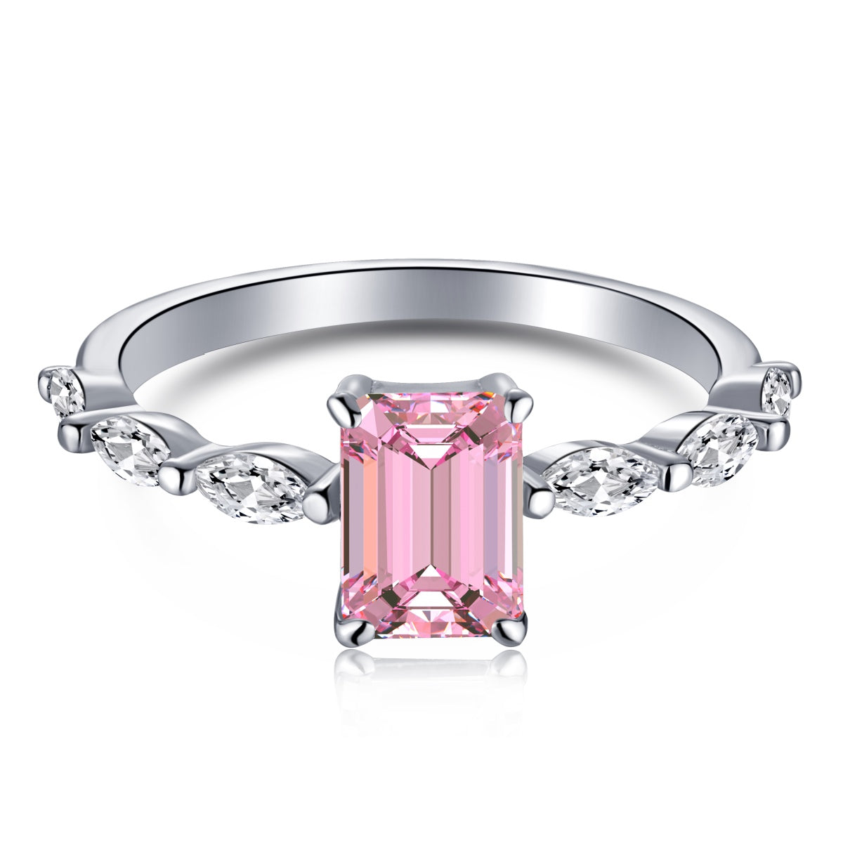 [Solara Jewelry]1.0 Carat Dainty Resplendent Radiant Cut Daily Ring