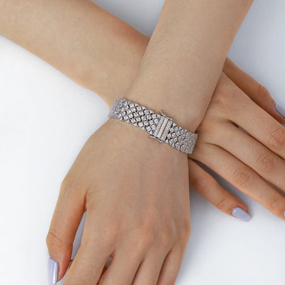 [Solara Jewelry]Ornate Elegant Round Cut Party Bracelet