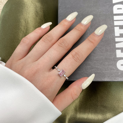 [Solara Jewelry]1.0 Carat Dainty Resplendent Radiant Cut Daily Ring
