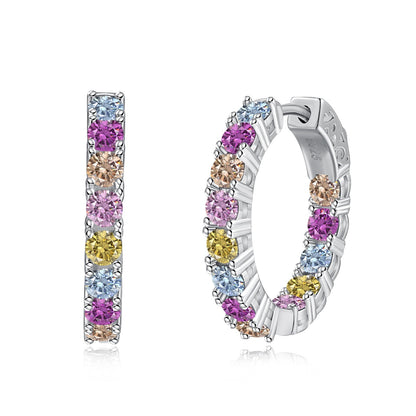 [Solara Jewelry]Unique Round Cut Daily Earrings