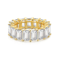 [Solara Jewelry]0.75 Carat Elegant Emerald Cut Tennis Ring