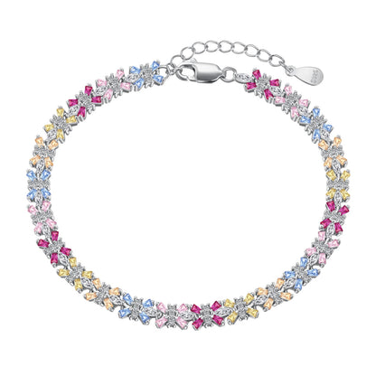 [Solara Jewelry]Radiant Colorful Emerald Cut Party Bracelet