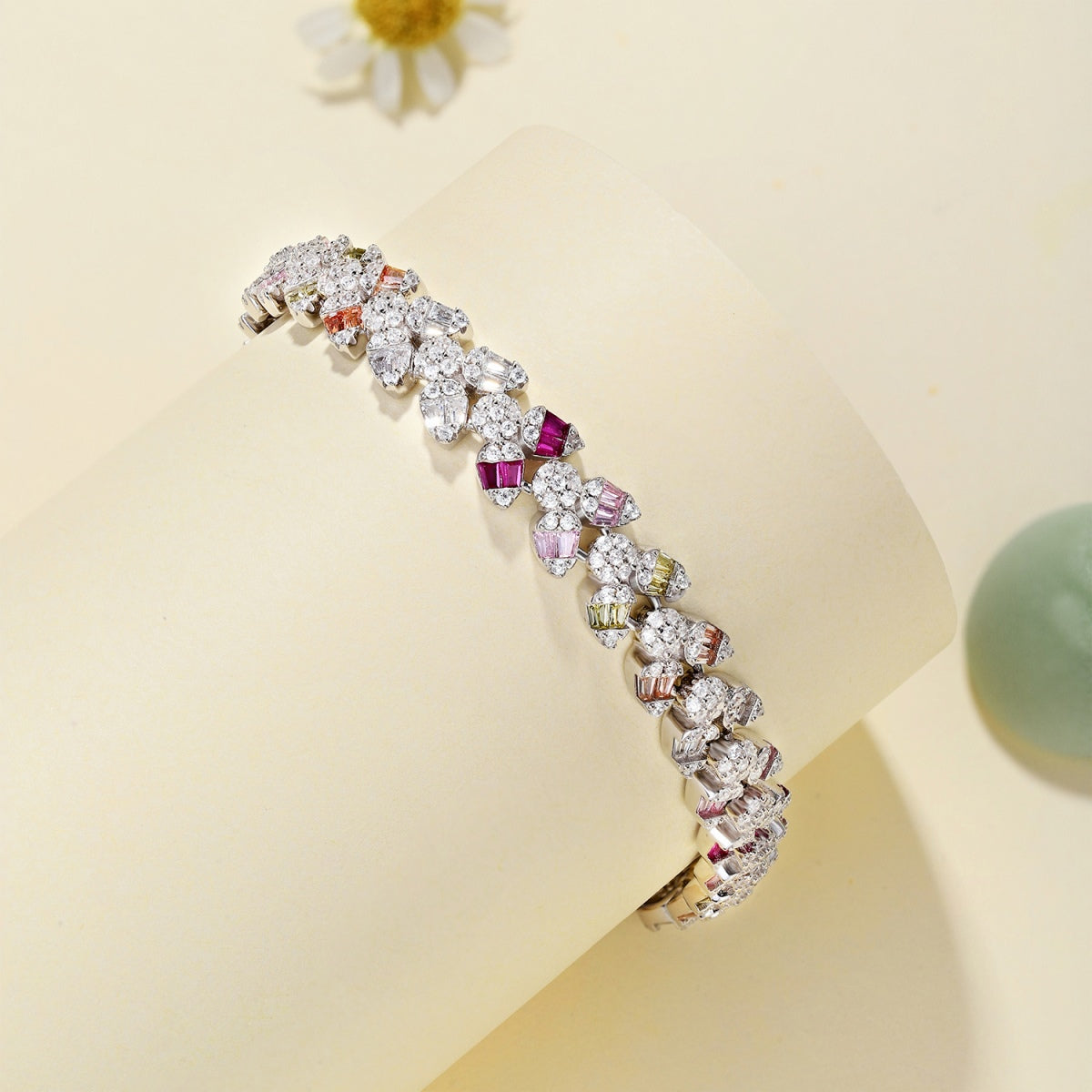 [Solara Jewelry]Dainty Exquisite Flower Shape Daily Bracelet