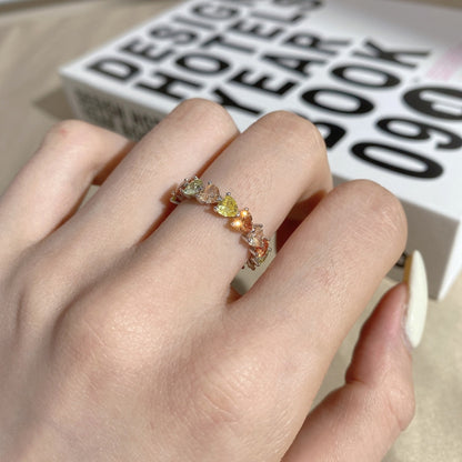 [Solara Jewelry]0.25 Carat Radiant Romance Heart Cut Lover Ring