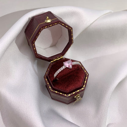 [Solara Jewelry]0.5 Carat CaratEternity Charming Heart Shape Lover Ring