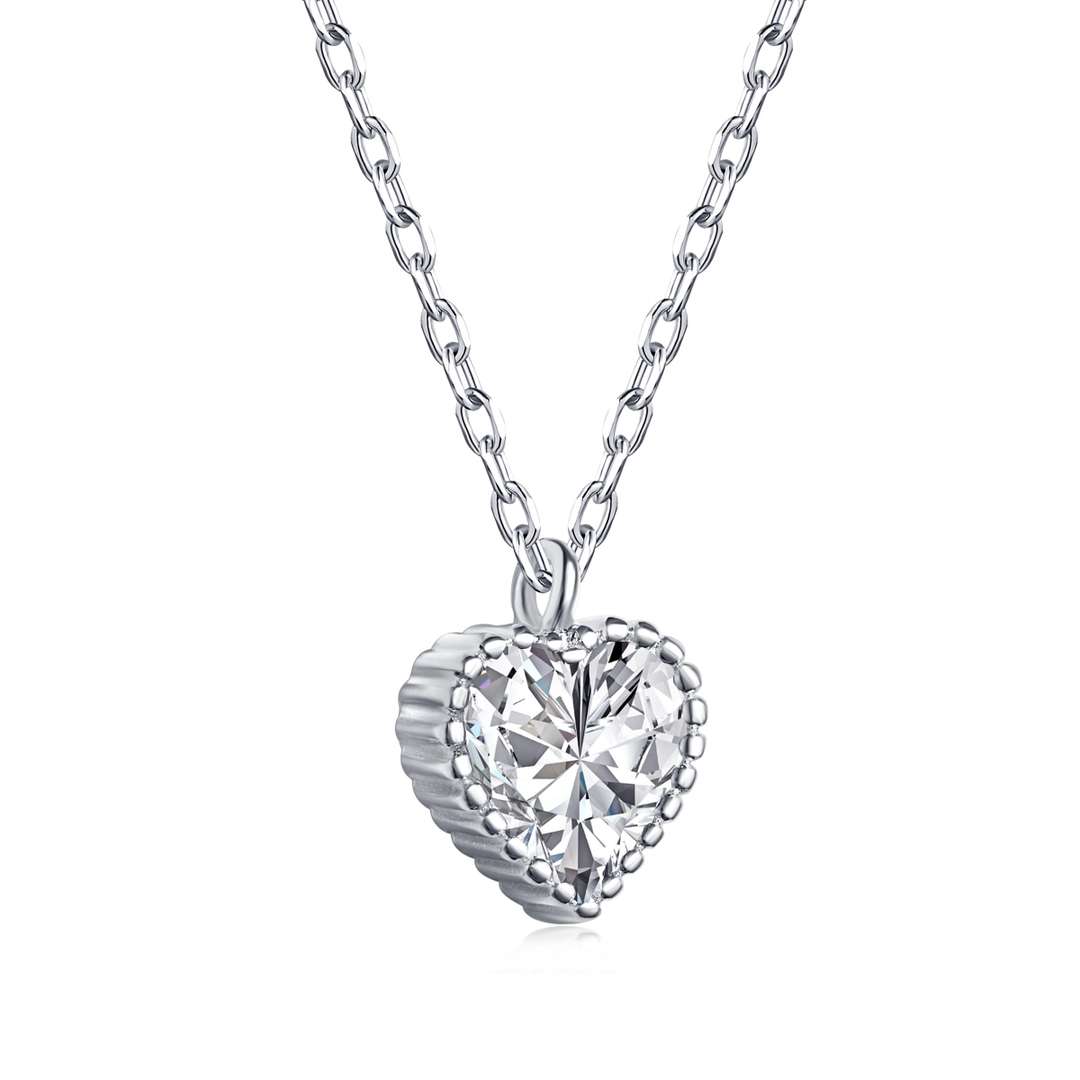 [Solara Jewelry]Ornate Heart Shape Necklace
