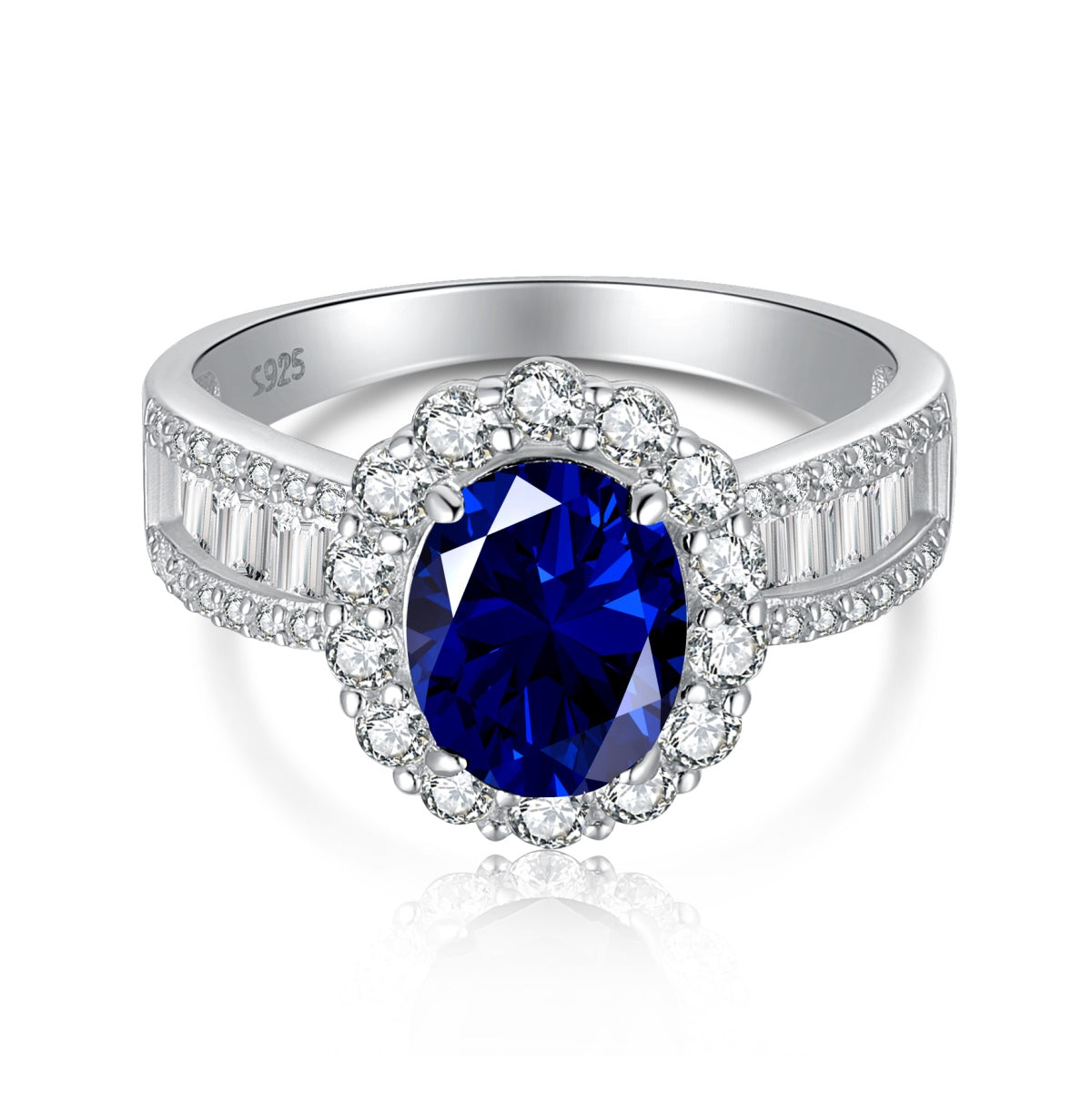 [Solara Jewelry]1.5 Carat Dazzling Charming Oval Cut Banquet Ring