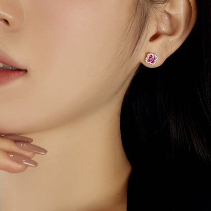 [Solara Jewelry]Four-Leaf Clover Flower Shaped Earrings