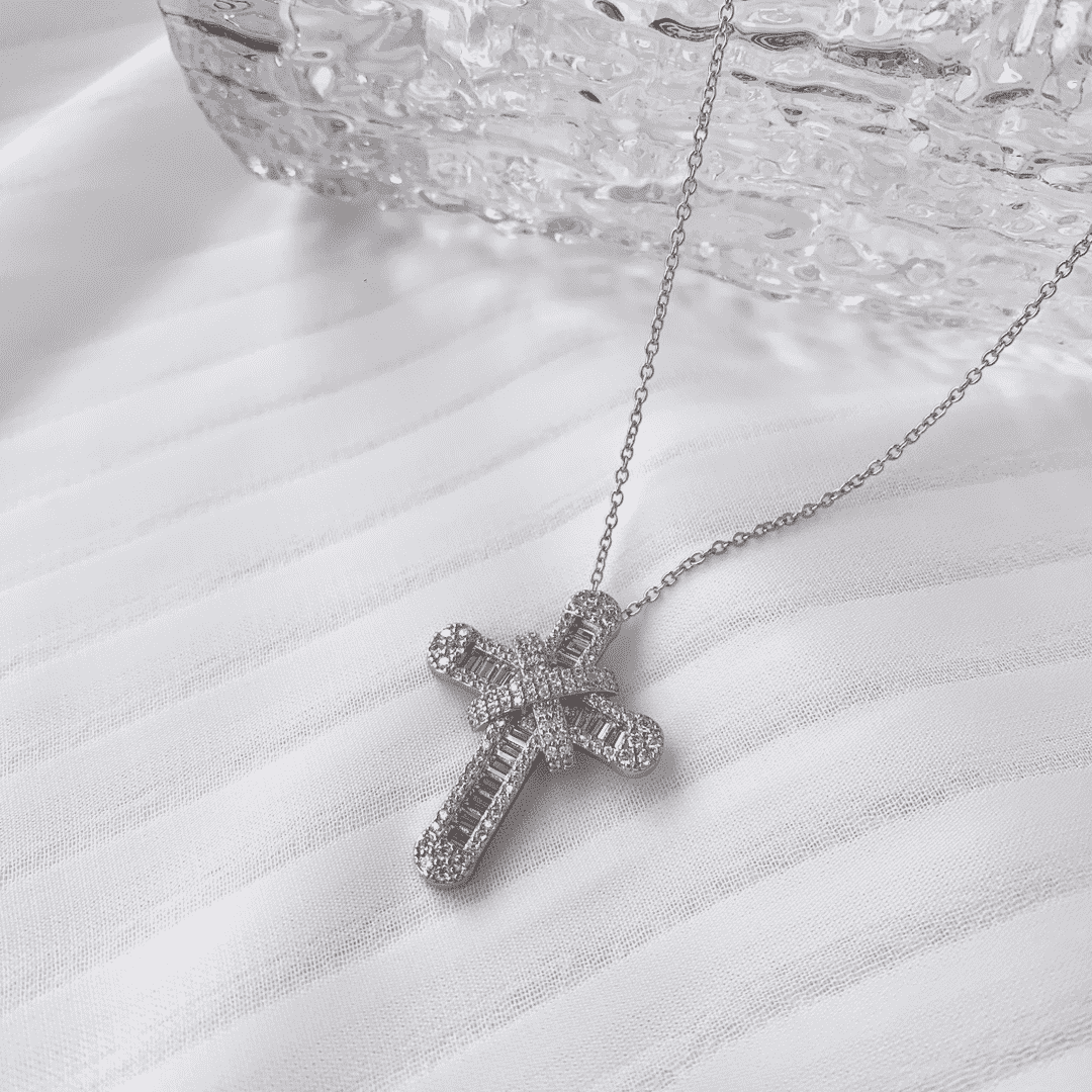 [Solara Jewelry]Gypsophila With Dimonds Necklace