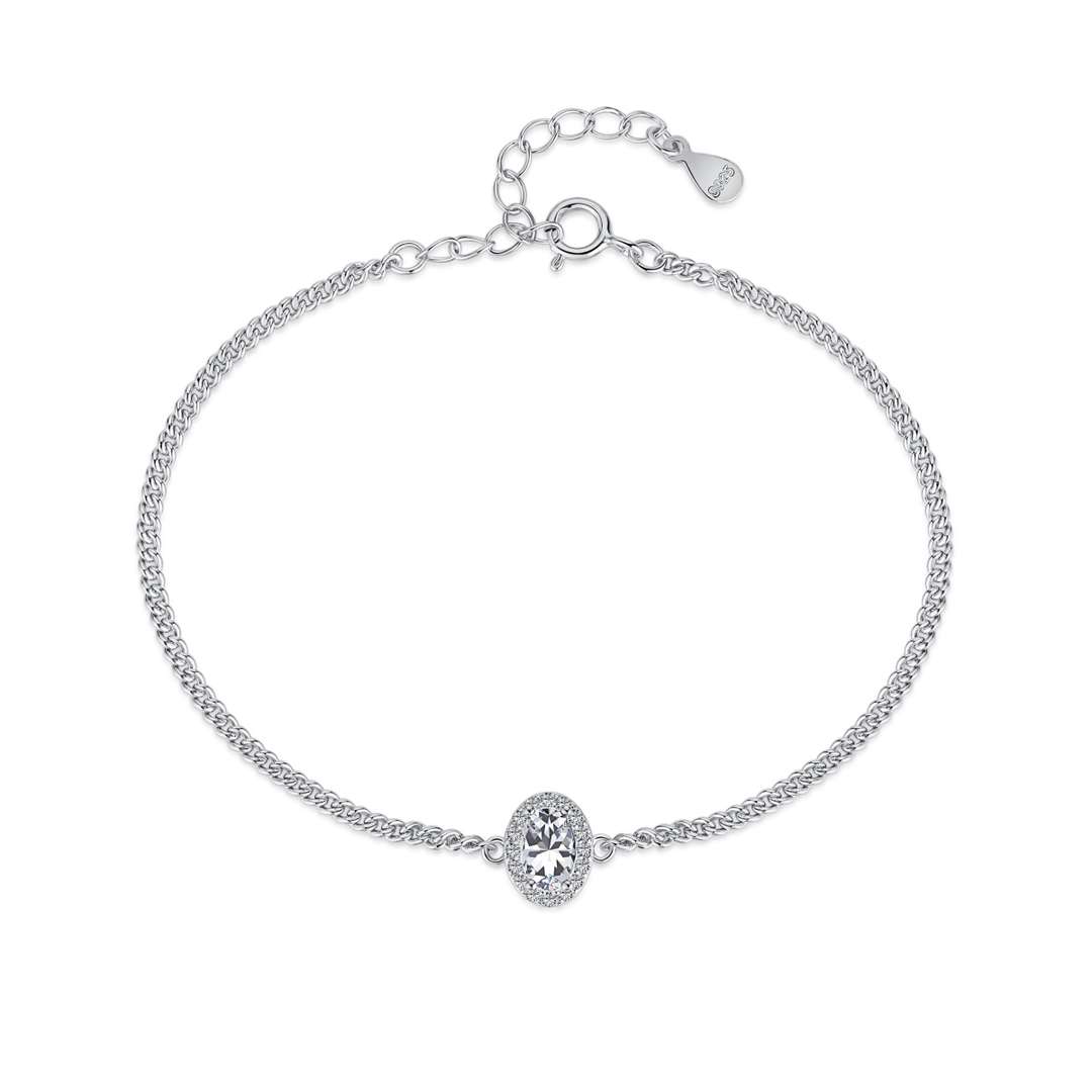 [Solara Jewelry]Exquisite Oval Shape Bracelet