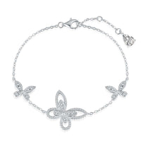 [Solara Jewelry]Delicate Butterfly Pendant Bracelet