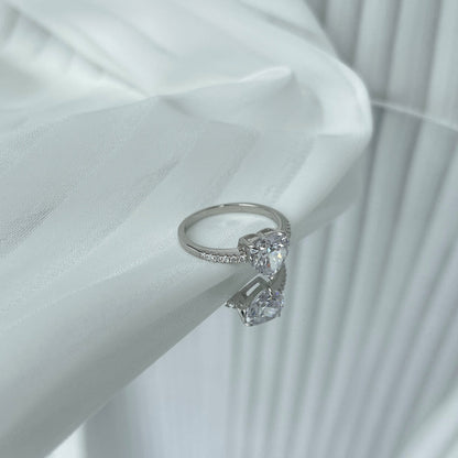 [Solara Jewelry]2.0 Carat Dazzling Lustrous Heart Cut Lover Ring