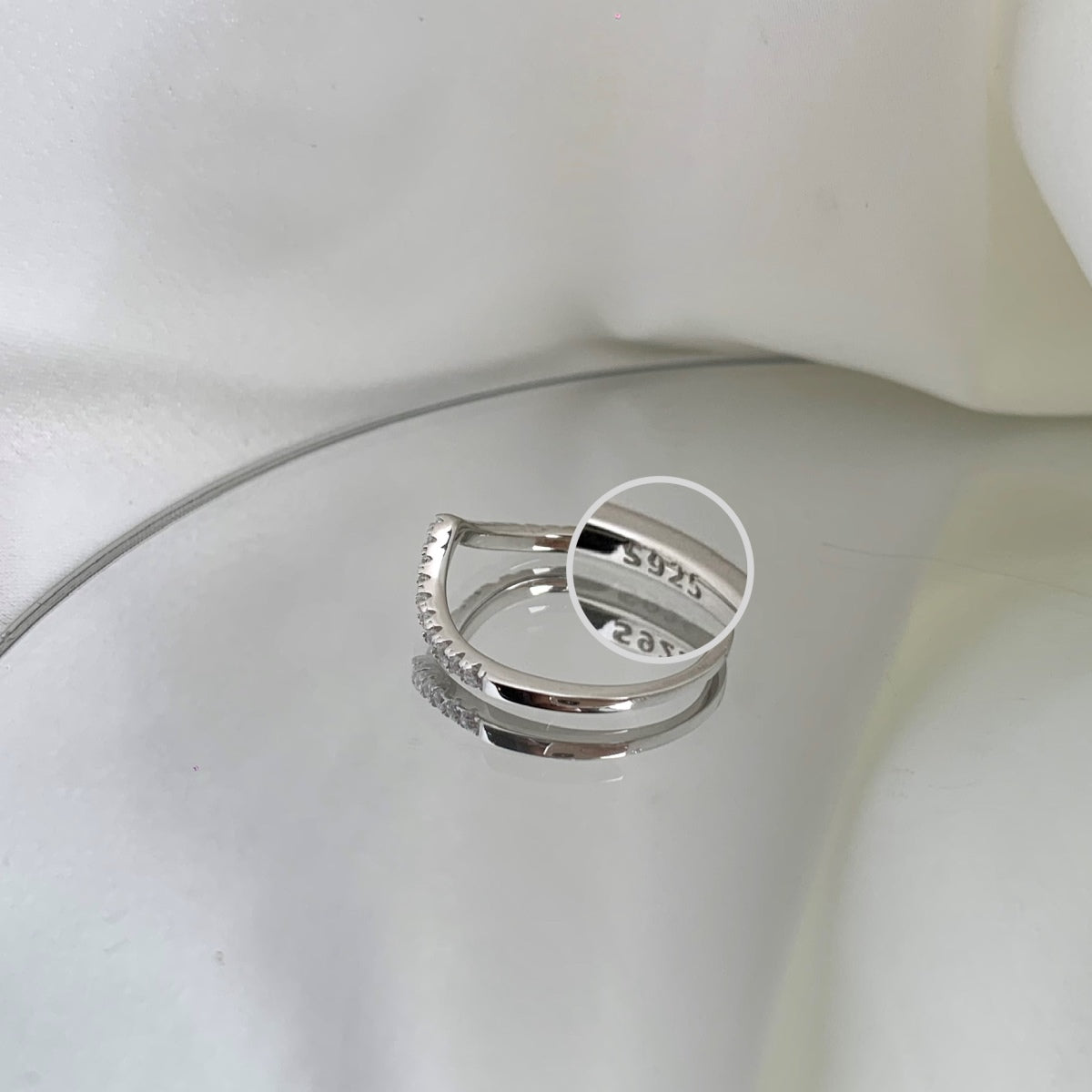 [Solara Jewelry]Elaborate Tennis Band Ring