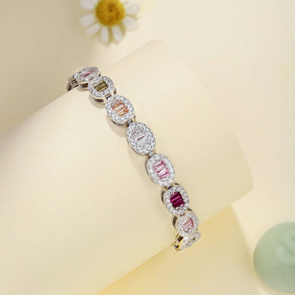 [Solara Jewelry]Exquisite Ornate Emerald Cut Daily Bracelet