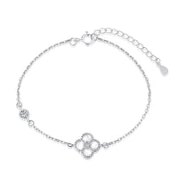 [Solara Jewelry]Delicate Four Leaf Clover Bracelet