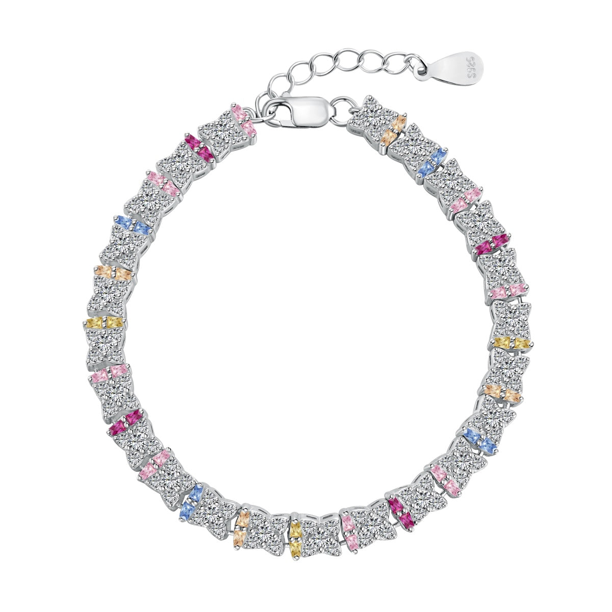 [Solara Jewelry]Unique Colorful Flower Shape Daily Bracelet