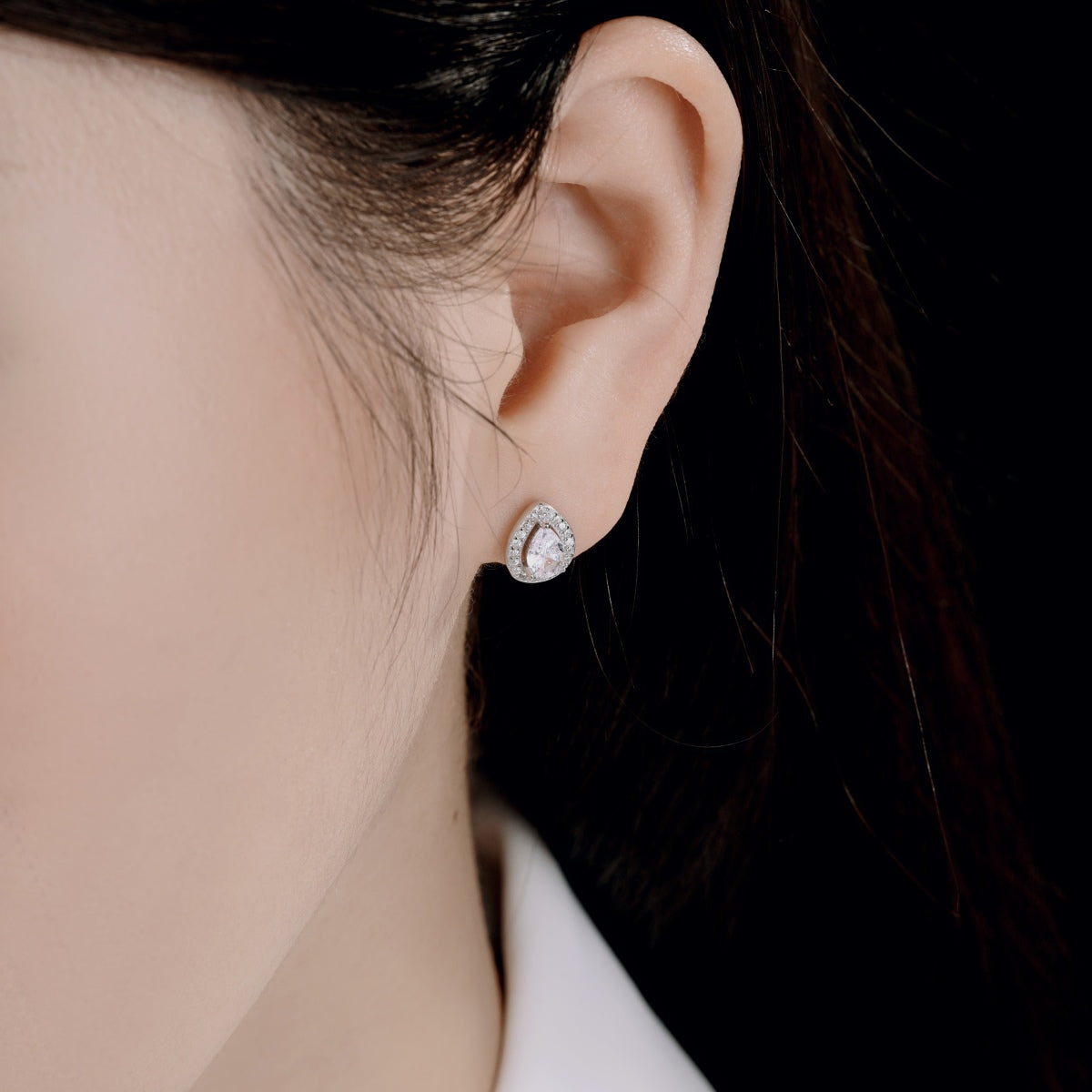 [Solara Jewelry]Luxurious Water Drop Shape Earrings