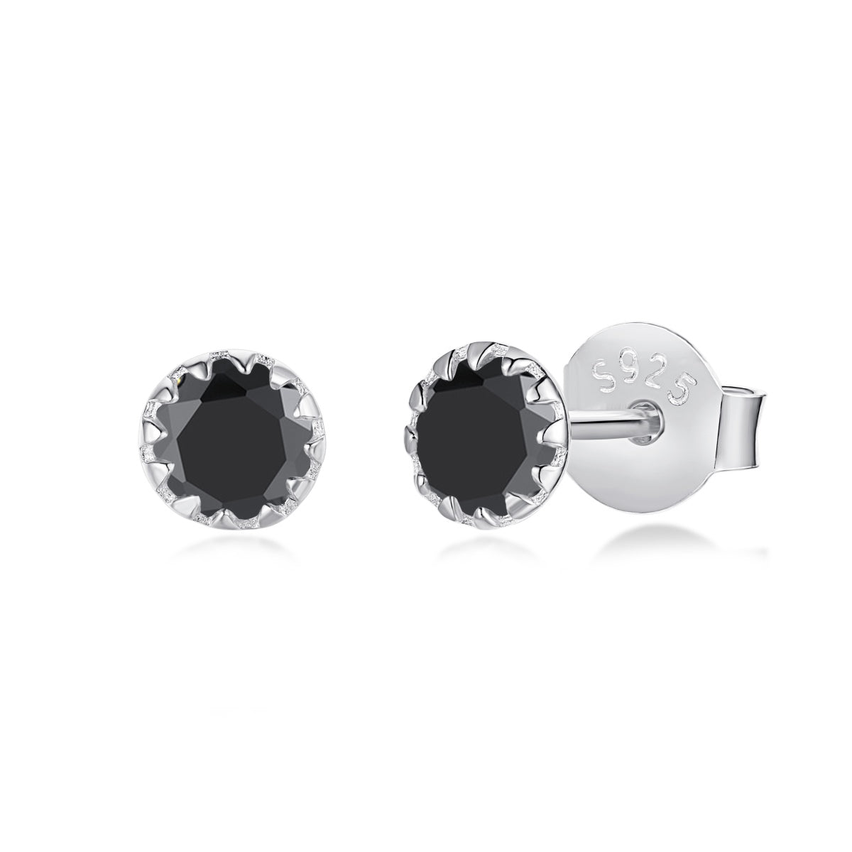 [Solara Jewelry]Sparkling Colorful Round Shape Earrings