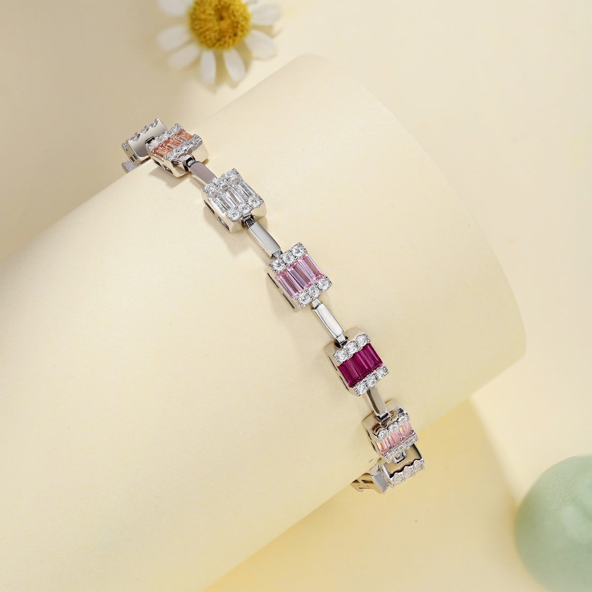 [Solara Jewelry]Dainty Charming Emerald Cut Daily Bracelet