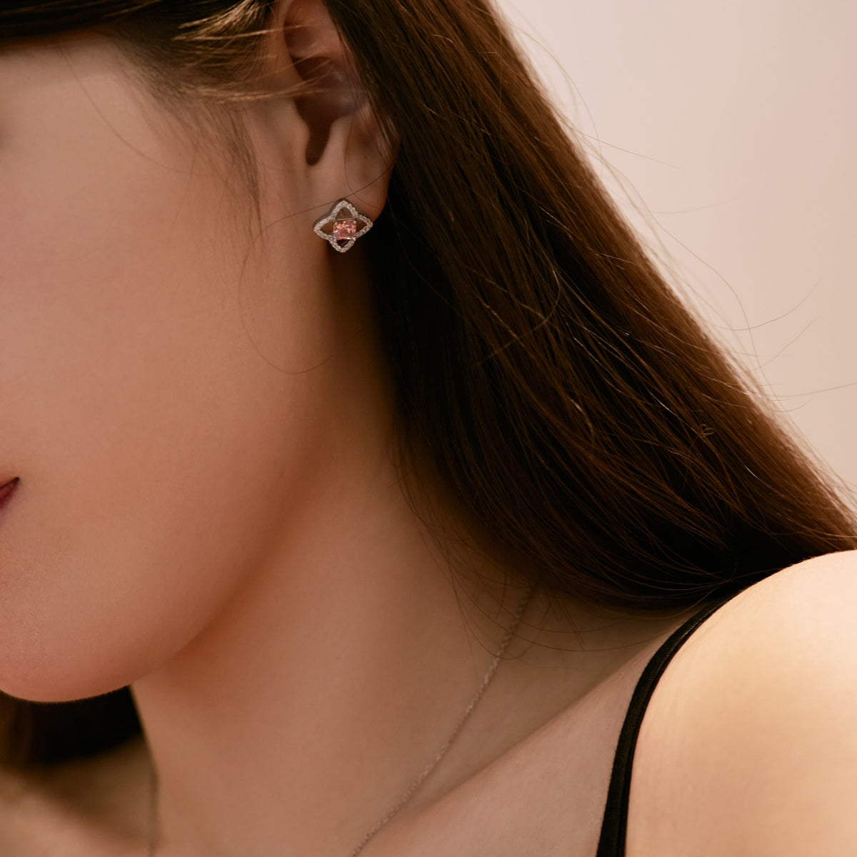 [Solara Jewelry]Elegant Star Shape Princess Cut Daily Earrings