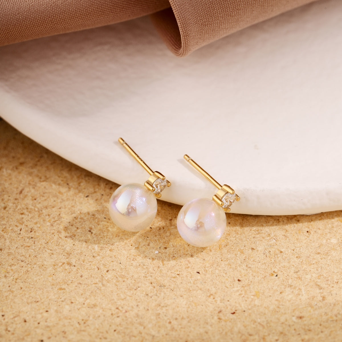 [Solara Jewelry]Symphony Mermaid Pearl Earrings