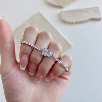 [Solara Jewelry]Dazzling Unique Multi Shape Lover Bracelet