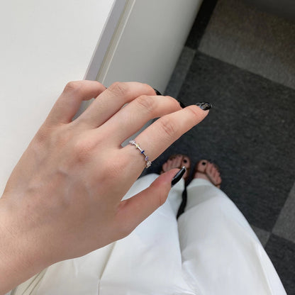 [Solara Jewelry]Unique Trapezoid Cut Daily Ring