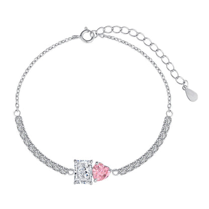 [Solara Jewelry]Dazzling Unique Multi Shape Lover Bracelet