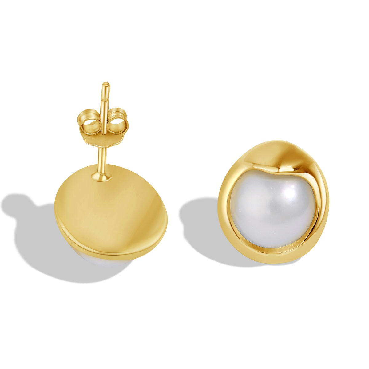 [Solara Jewelry]Dainty Bread Pearl Earrings
