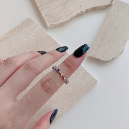 [Solara Jewelry]Unique Trapezoid Cut Daily Ring