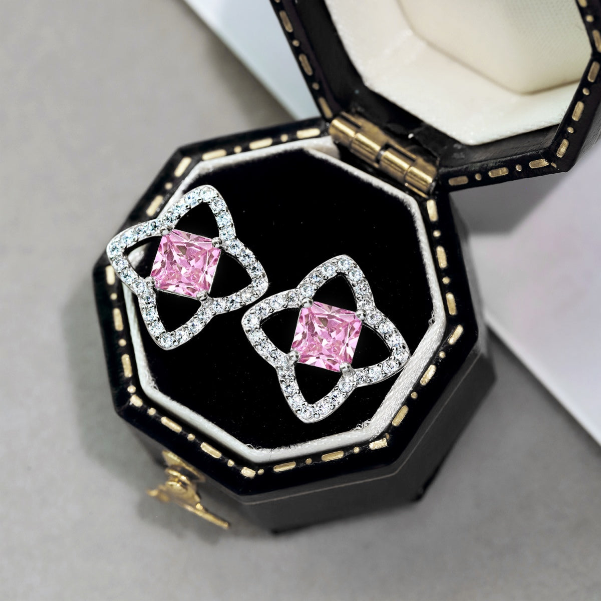 [Solara Jewelry]Elegant Star Shape Princess Cut Daily Earrings