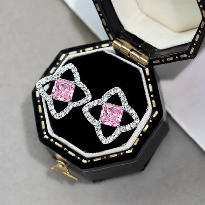 [Solara Jewelry]Elegant Star Shape Princess Cut Daily Earrings