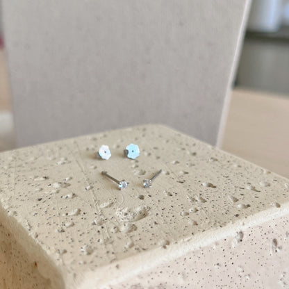 [Solara Jewelry]Delicate Solitaire Earrings