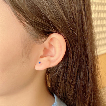 [Solara Jewelry]Delicate Solitaire Earrings